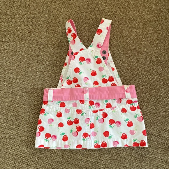 George Heart Shaped Cherry Print Jumper Dress 3-6 Months - Picture 8 of 10